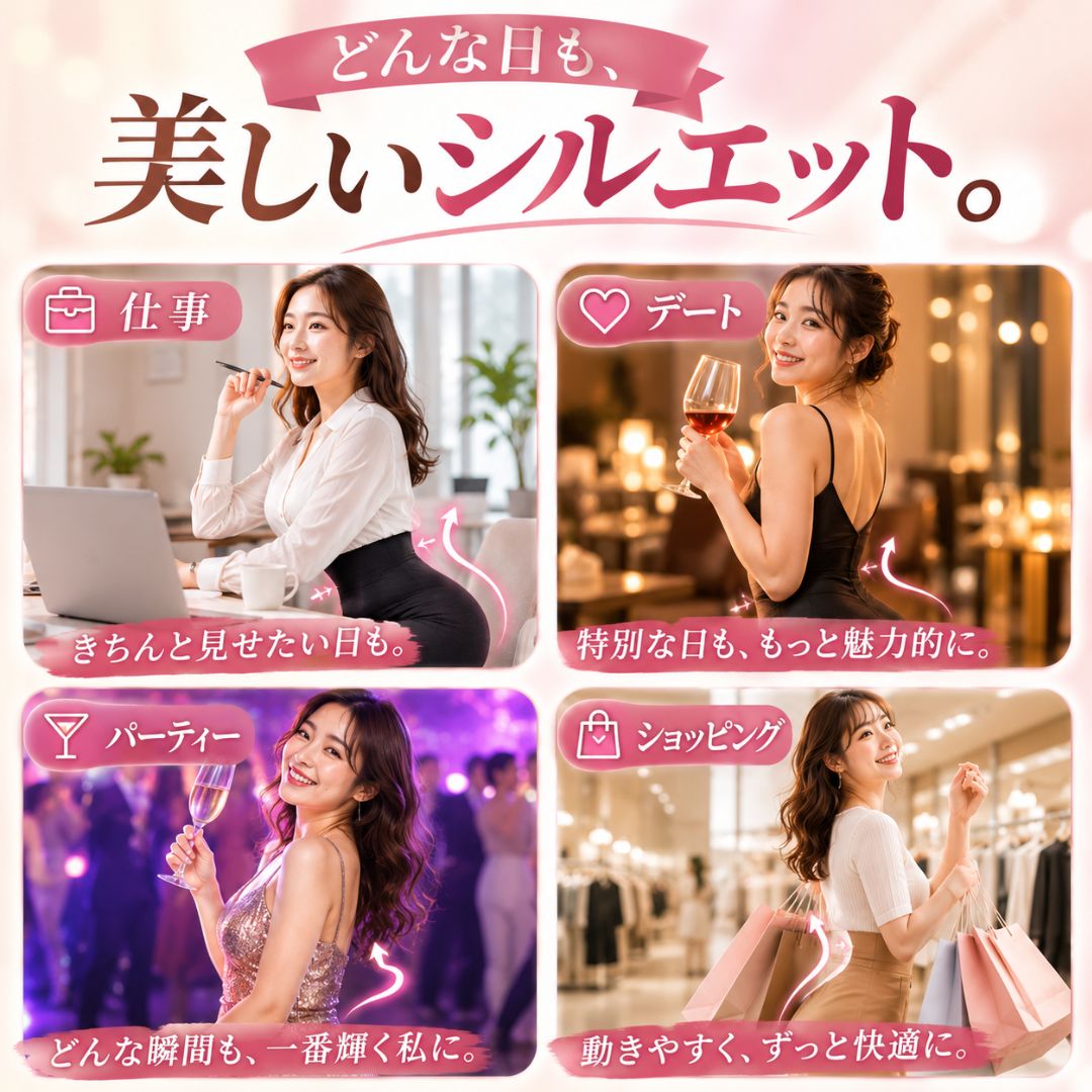 MIREA TOKYO ガードル｜履くだけで美しいくびれへ、24時間快適サポート